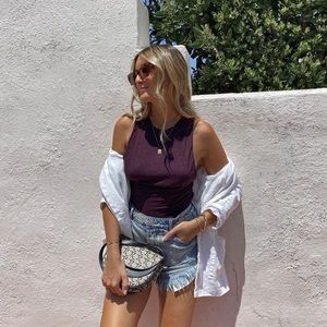 Lovers + Friends | Like New | Bodysuit Augbergine